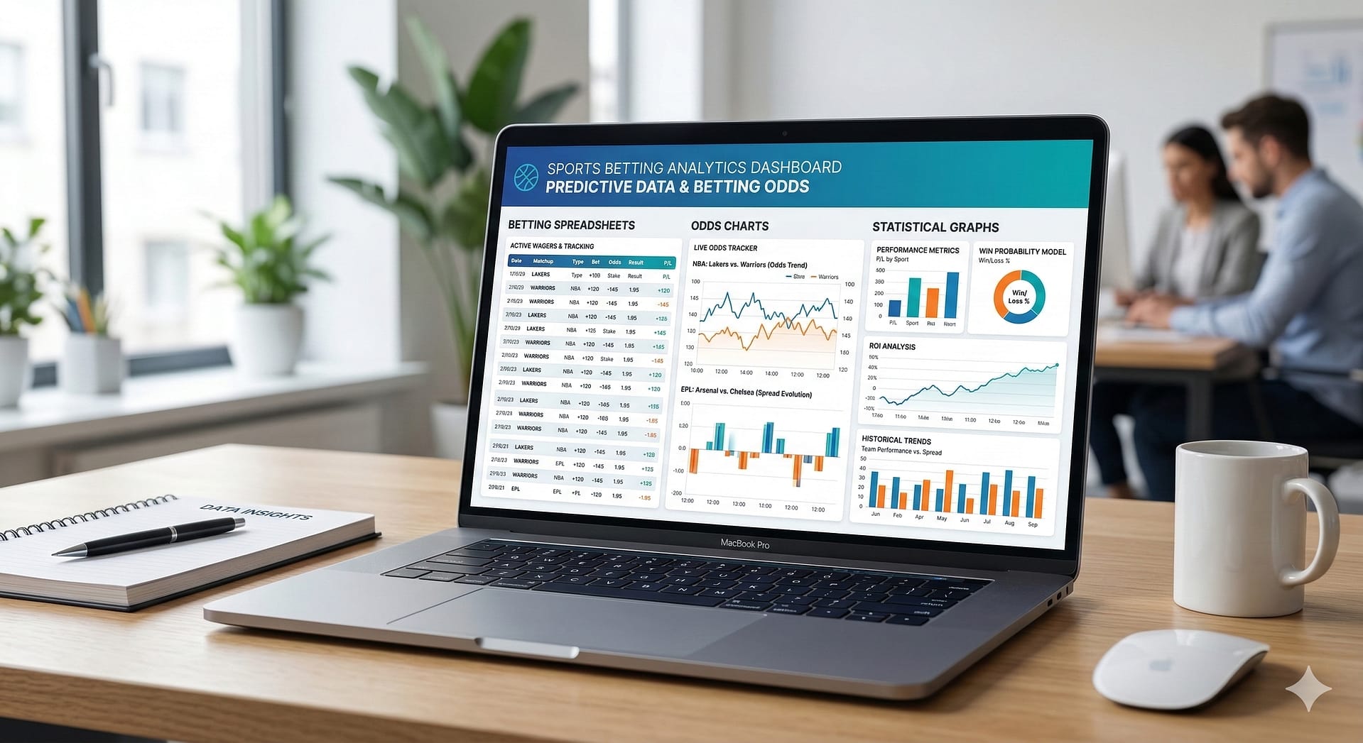 Professional sports betting tracking spreadsheet and data analysis