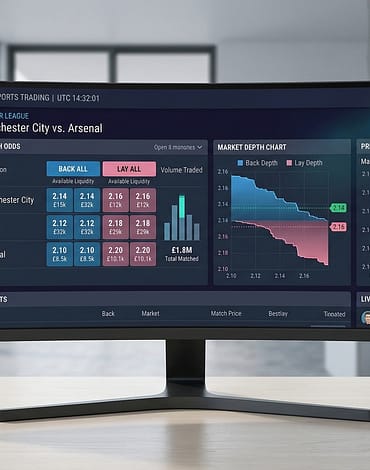 Betting exchange back and lay betting interface