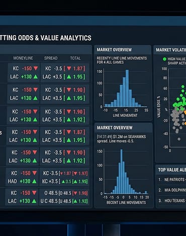 Sports betting odds movement and value betting opportunities