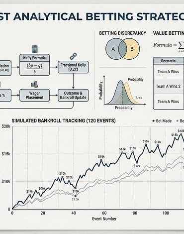 Sports betting system strategy and bankroll progression chart
